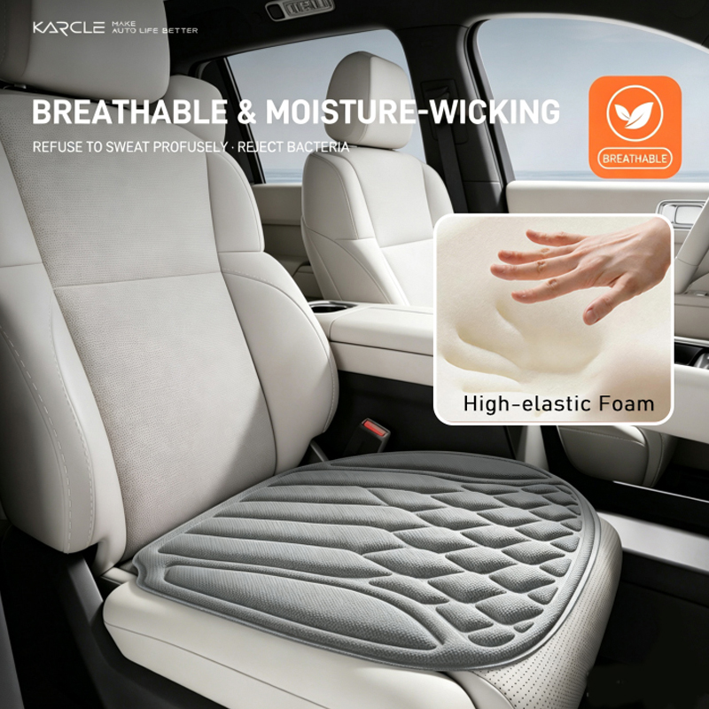 Interior Design Texture - Universele 3D schuim autostoelbeschermer mat zachte
