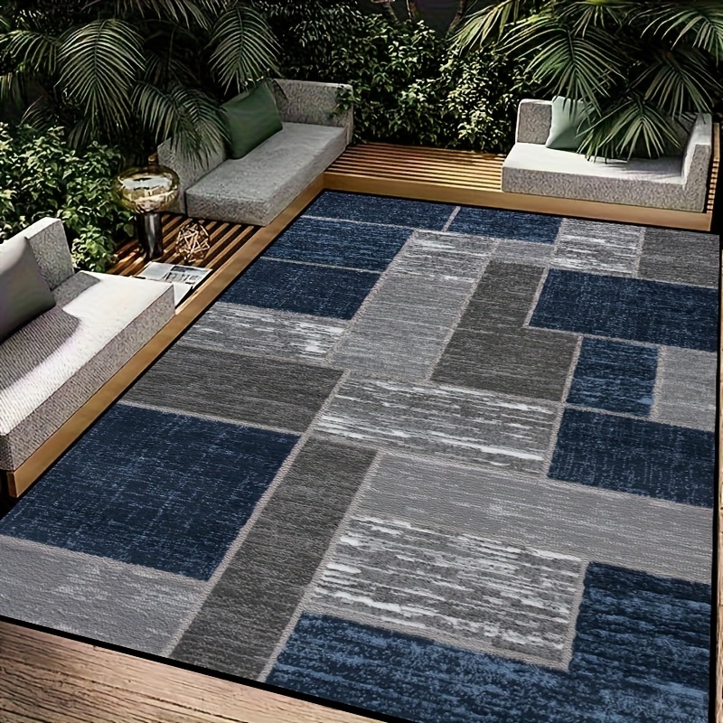Moderne kleurblokken vloermat  - Interior Design Deck recensie en prijs