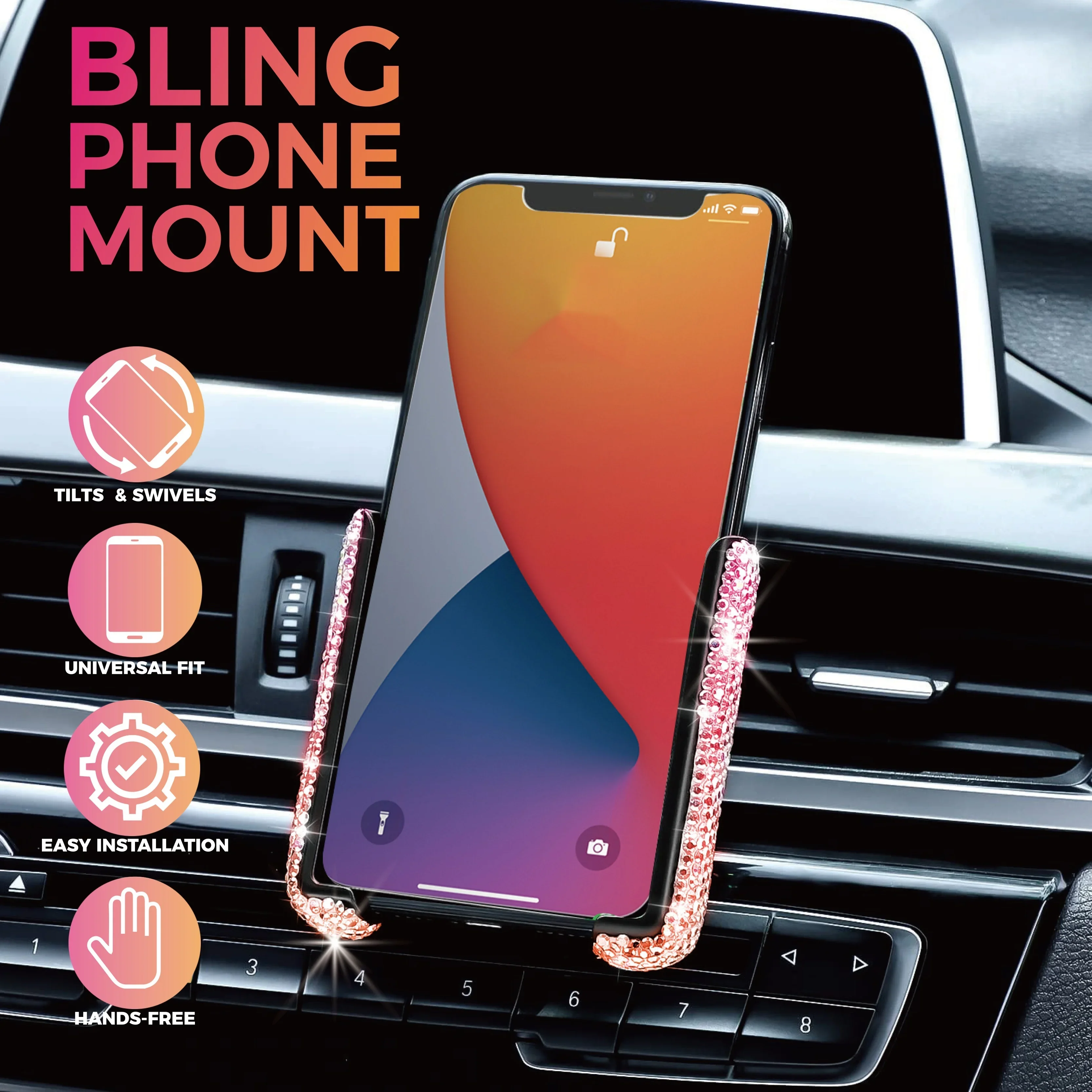 Nieuwe autotelefoonhouder Diam - Interior Design Texture recensie en prijs