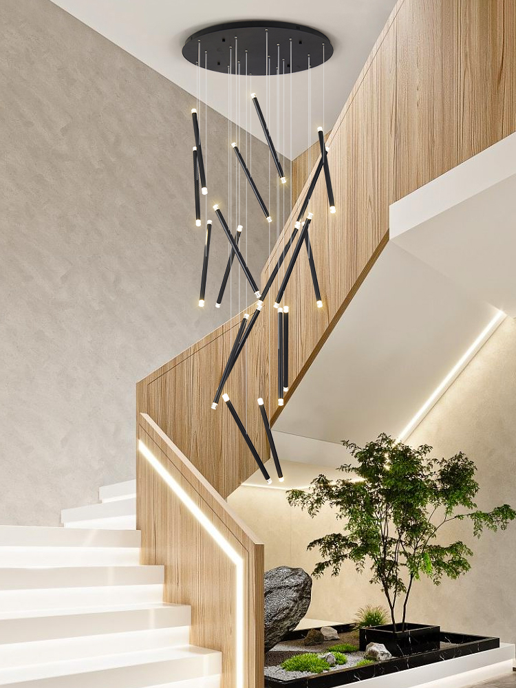 Moderne kroonluchter LED trap  - Interior Design Deck recensie en prijs
