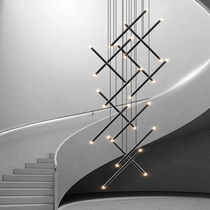 Moderne kroonluchter LED trap  - Interior Design Deck recensie en prijs