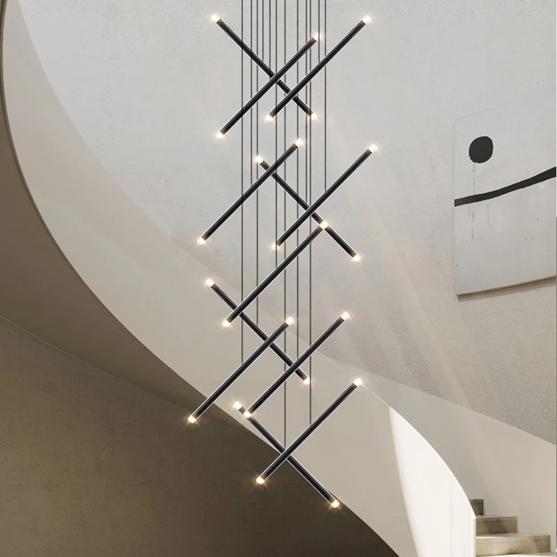 Moderne kroonluchter LED trap  - Interior Design Deck recensie en prijs